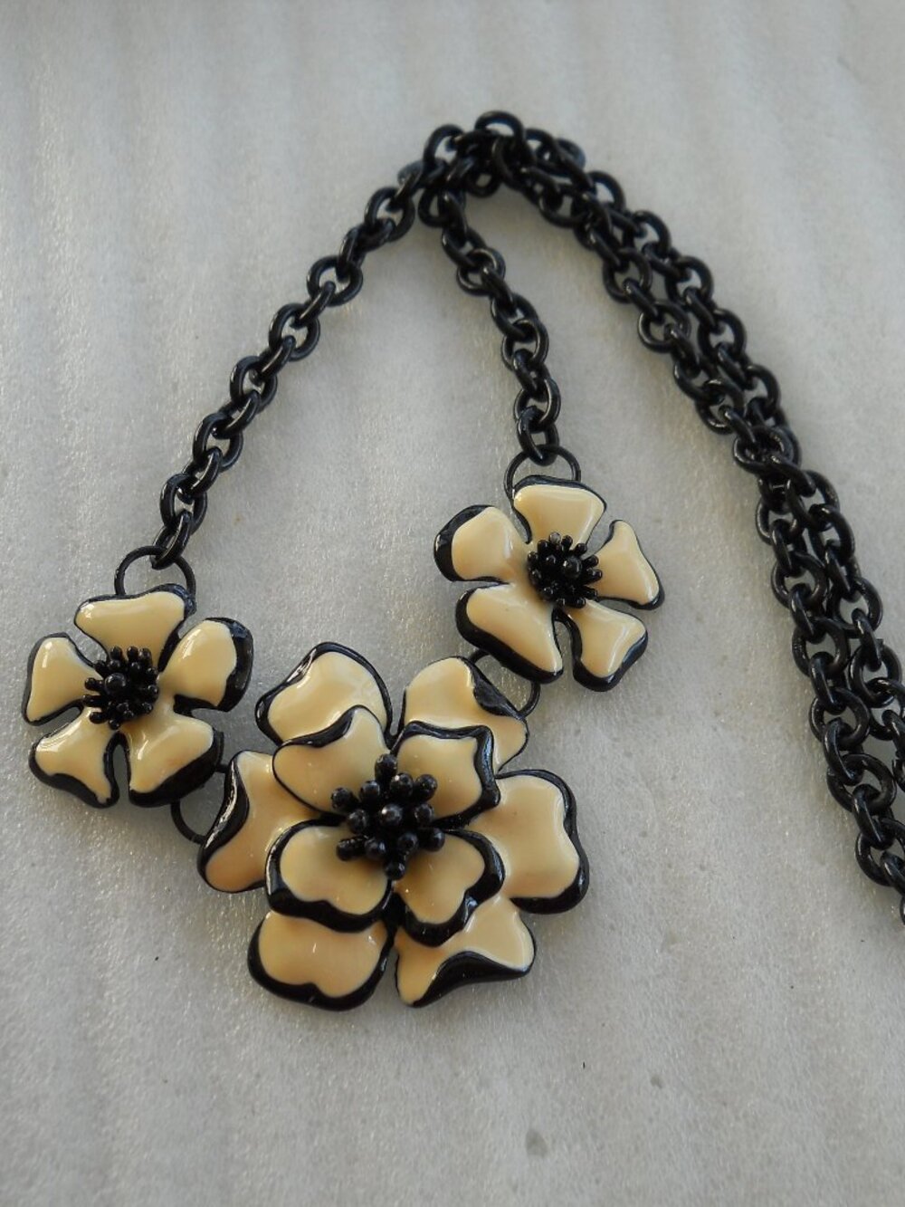Enamel Flower Necklace  730